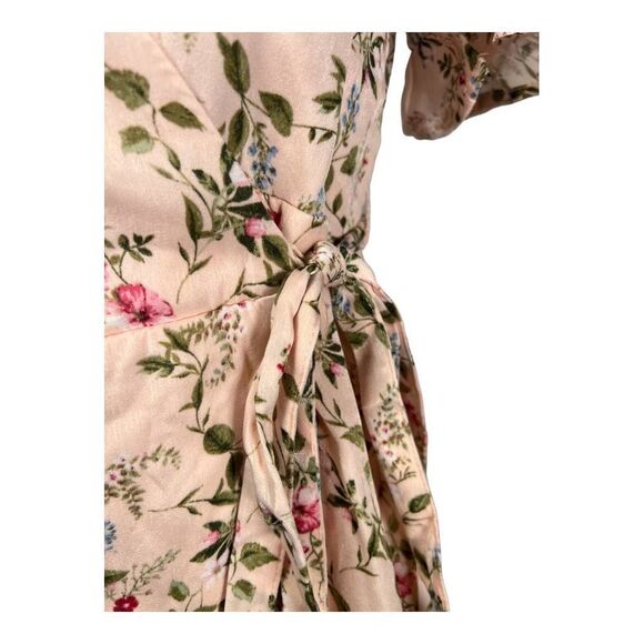 Francesca's Lana Floral Wrap Mini Dress - Picture 4 of 10